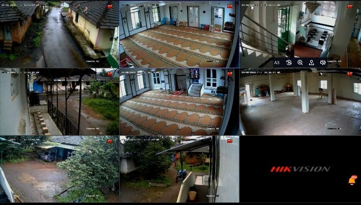 8-Channel Hikvision Complex Multi-Angle Surveillance