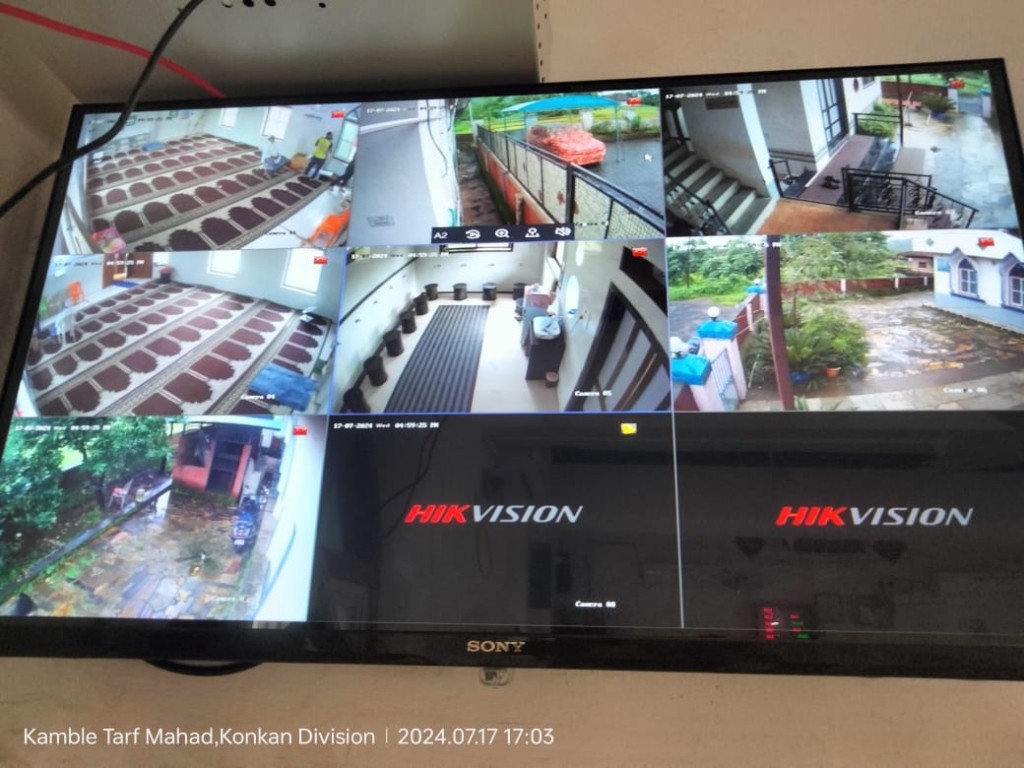 6-Channel Live Hikvision Surveillance at Kamble Tarf Mahad